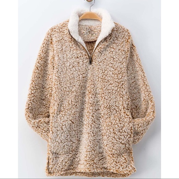 Infinity Raine Sweaters - ✨LAST ONE ✨Mustard Sherpa pullover